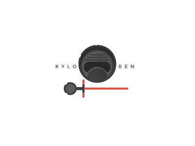 Kyloren | New on the DarkSide character icon illustration kyloren movie starwars vector