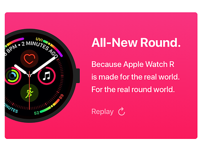 Apple Watch R apple apple watch 5 apple watch 5r apple watch rounded round watch watch os watch ui