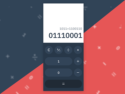 Binary Calc  ·  DailyUI 004