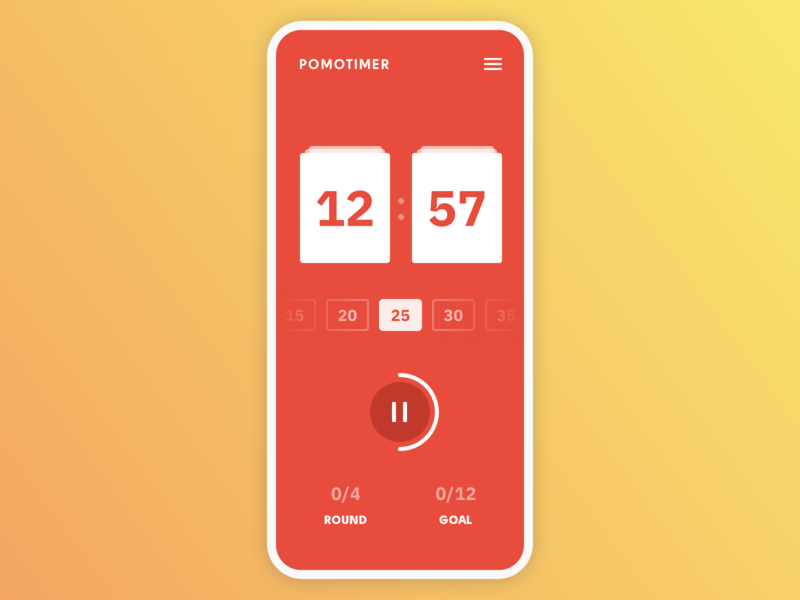 pomodoro clock app