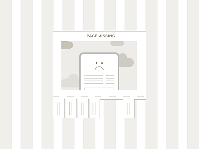 Missing Page - 404 404 challenge design error error 404 missing page sad ui uidesign web webdesign