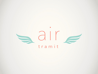 Airtramit Logo app illustrator light logo wings