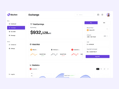 Bischen: Exchange Interaction admin panel admin theme admin ui analysis dashboard dashboard design dashboard ui graphic design hover illustration modern typography ui interaction ui interactions user dashboard user interface user interface design ux uı web