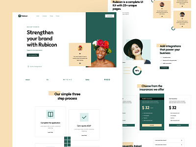 Rubicon :Landing Page creative home page homepage landing landing page landing uı site ui web design web page web site webdesign webpage website website design