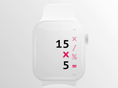 Apple Watch Calculator Concept animation apple apple watch calculator calculator ui concept minimal motion simple ui white