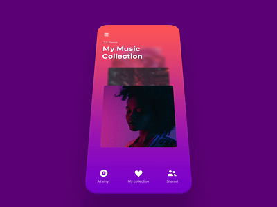 Music Catalog animation color concept design mobile mobile ui motion music ui ui ux