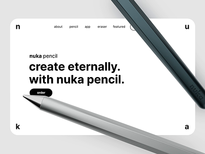 Nuka Web Animation 2 3d animation branding concept gif graphic design landing page motion graphics notebook stationery ui ui animation ux website