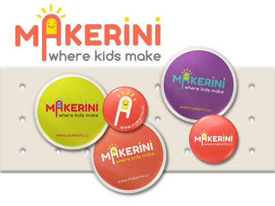 makerini identity kids led logo making