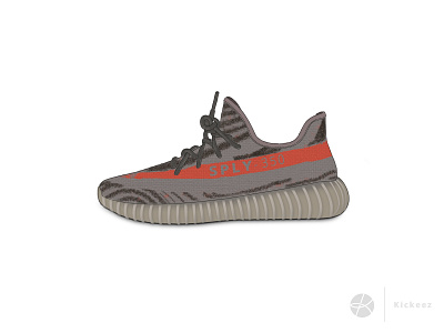 Yeezy 350 V2 boots illustration illustrator kicks pattern photoshop shoes sketch sneakers vector yeezy