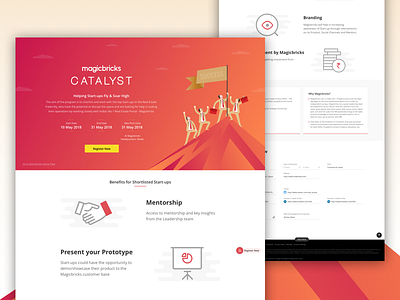 Event Landing & Registration Page builders catalyst growth layout layoutdesign magicbricks mentorship onepage prototype real estate real estate agency startup website