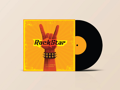 Rockstar Music Album graphic design