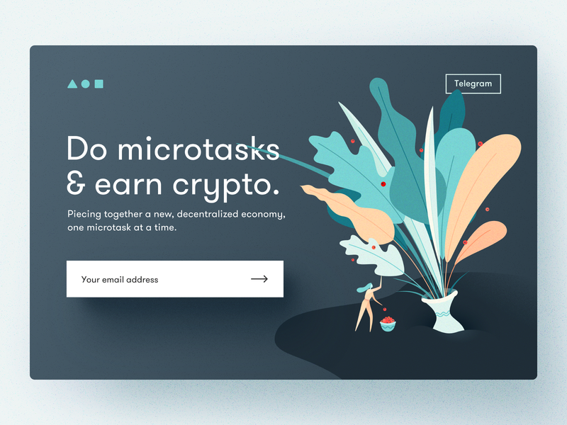Landing page for a crypto startup bitcoin crypto ui illustration