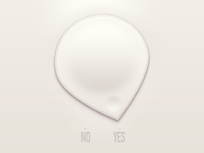 Yes or No? v.2 app application arrow button interface iphone knob no notch switch toggle ui user interface yes