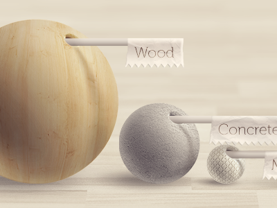 Material spheres [Feedback please!] advice illustration materials spheres wood
