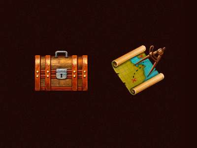 Icons for facebook game «Western»