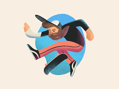 Hardflip 🤘🤘🤘 character characterdesign digital art digital painting drawing flat happy illustration illustrator procreate procreateapp skateboard vector