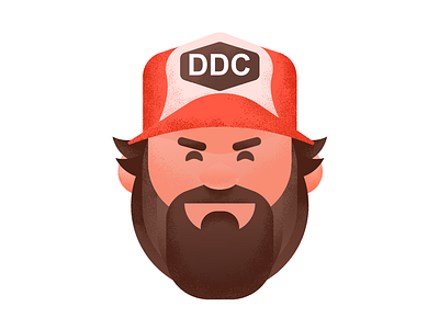 Mr.Aaron Draplin character design digital painting drawing flat happy icon illustration illustrator logo vector