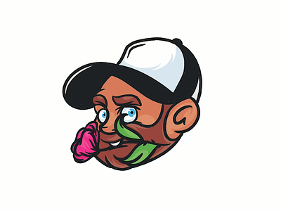 Romantic Guy - Speed Art cartoon character design digital drawing digital illustration digital painting digitalart drawing face flower icon illustration illustrator logo procreate speedart vector