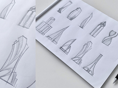 Sketches architect architectural architecture architecture design building concept conceptual design drawing illustrator scamp sketch sketch book vector