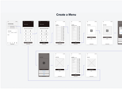 Partner in Wine Create a Menu Wireflow