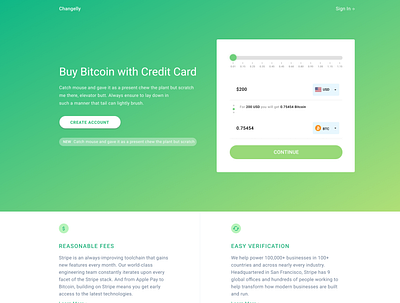 Changelly Design Assignment design graphic design ui