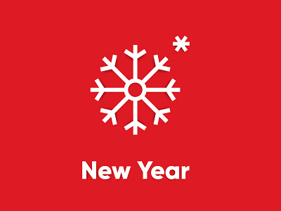 2019 New Year 2018 2019 asterisk christmas new newyear red snow snowflake white year