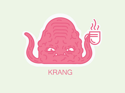 Krang brain character coffe evil