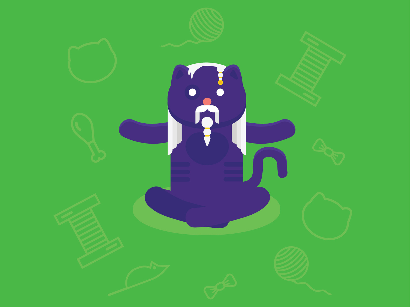 Zen Cat by Tailer on Dribbble