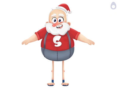 Santa Claus Character 2dart artwork cartoon cgart christmasillustration conceptart digital drawing digitalsketch drawingart flatart illustration illustration art santa claus sketching webdesign