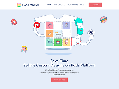 Flexify Merch Landing Page