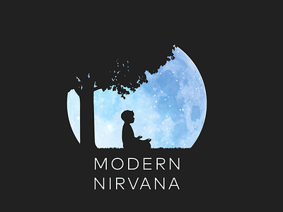 Modern Nirvana moon negative space negativespace night nirvana