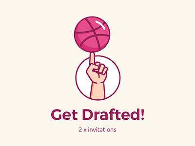 Get Drafted! draft drafted dribbble get invitation invite