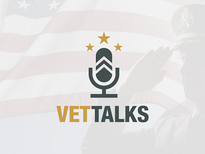 Veteran Talks army microphone podcast rank stars talk show talks vet veteran