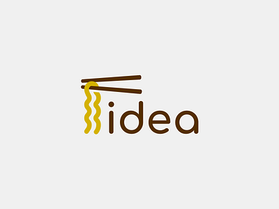 Fidea chopsticks food logo noodles ramen