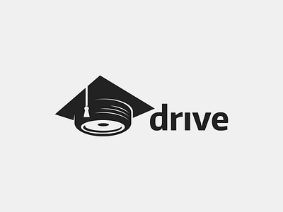 Drive cap drive driving graduation logo negative school space tire university wheel