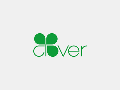 Clover clover green logo mark simple