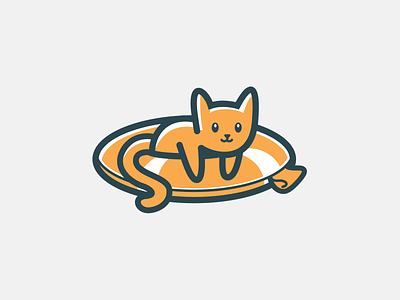 Saved! animal cat cute kitten logo