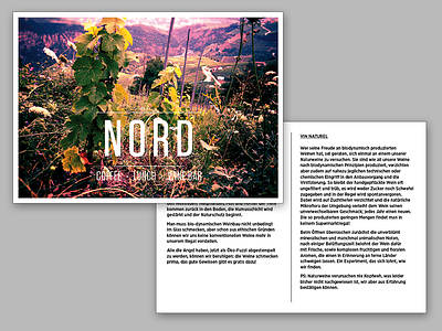 NORD wine info cards card gotham hfj postcard tungsten typography wine