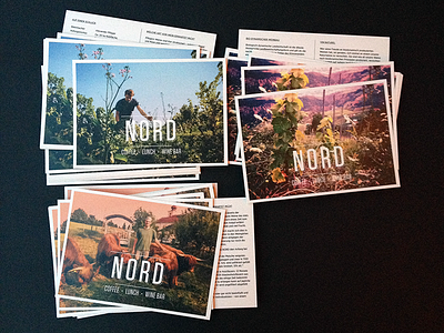 NORD wine info cards (printed)