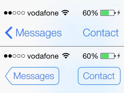Classic button shape in iOS 7