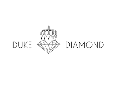 Duke Diamond Logo bling diamond lineart logo unsolicited