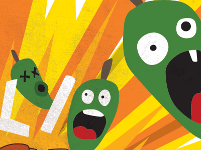 Characters (Photoshop) chili explosion illustration package pepper