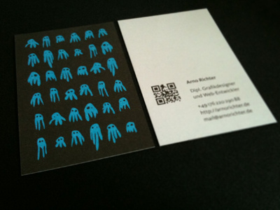 New Business Card (Print) animals business card dark pantone