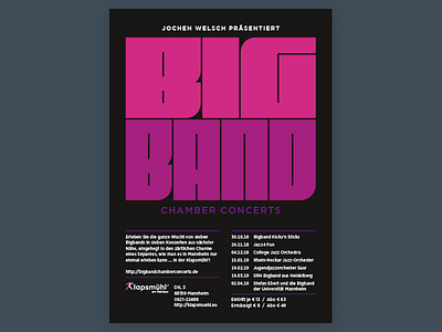 Big Band Chamber Concerts Poster