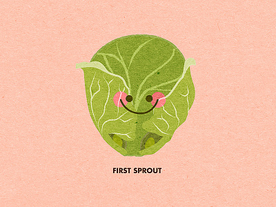 First Sprout brussel sprout brussels sprout firsts kids vegetable