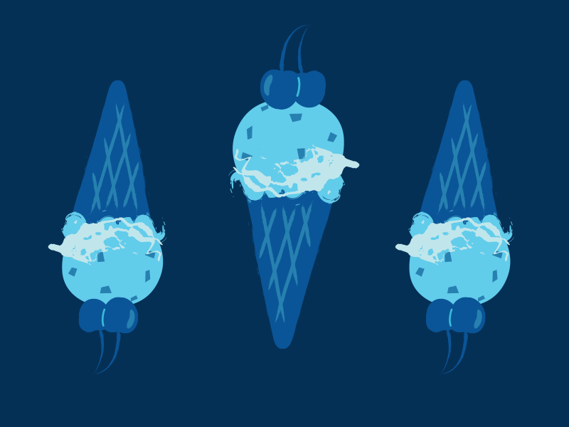 Ice cream brant illustration ice cream summer