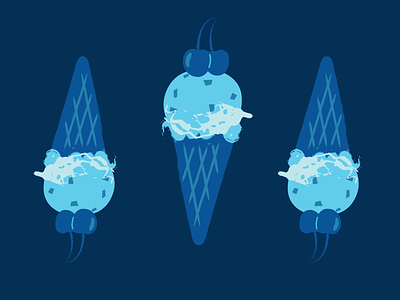 Ice cream brant ice cream illustration summer