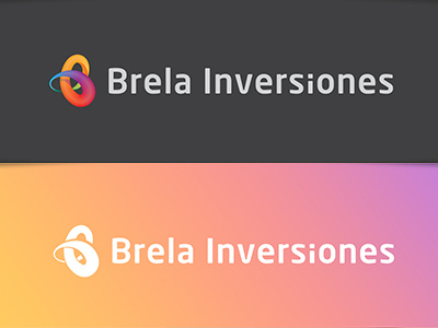Brela Investments b brela investments investor logo loop negative rainbow