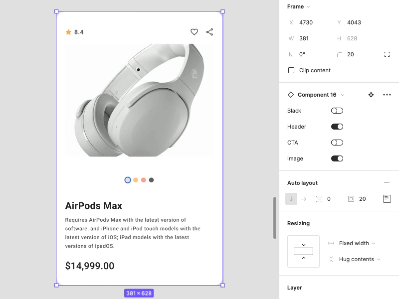 Responsive Tile Design for Product Pages in eCommerce apps design figma components responsive tile design ui