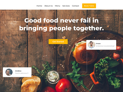 #Food website Homepage design figma food ui